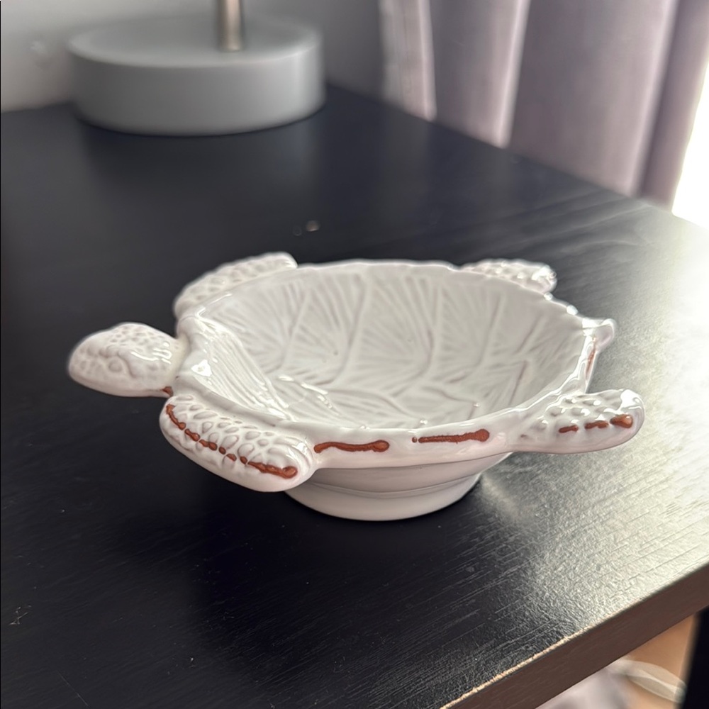mudpie White Turtle-Shaped Ring Dish - Picture 4 of 5